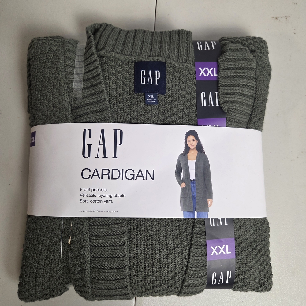 GAP Olive Green Women's Cardigan XXL